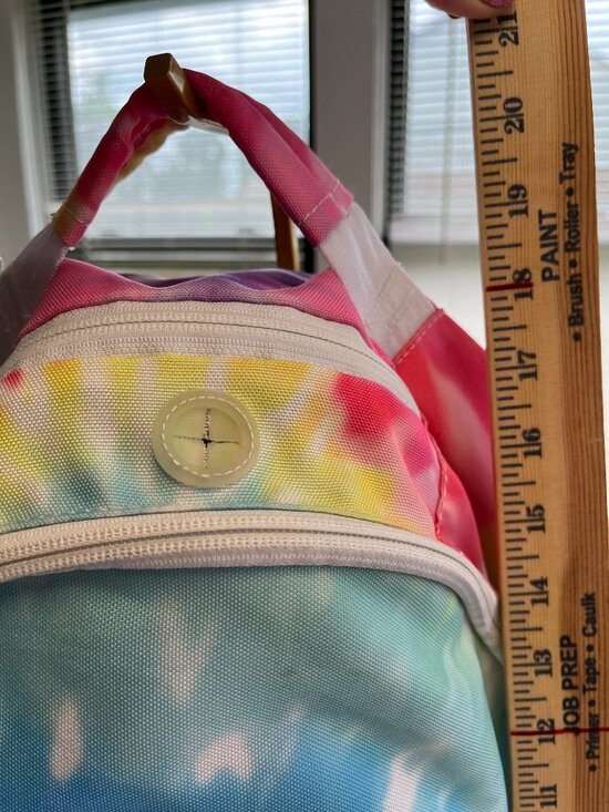 PB Teen Tie Dye Backpack Pastel Rainbow School Travel Book Bag Adjustable main image 16